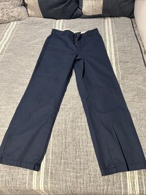 Dickies Navy Men’s Straight-Leg Dress Pants